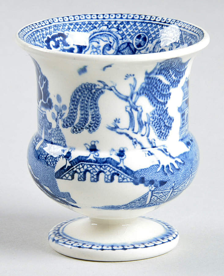 Willow Blue (Older, Smooth) Toothpick Holder by Wedgwood-1