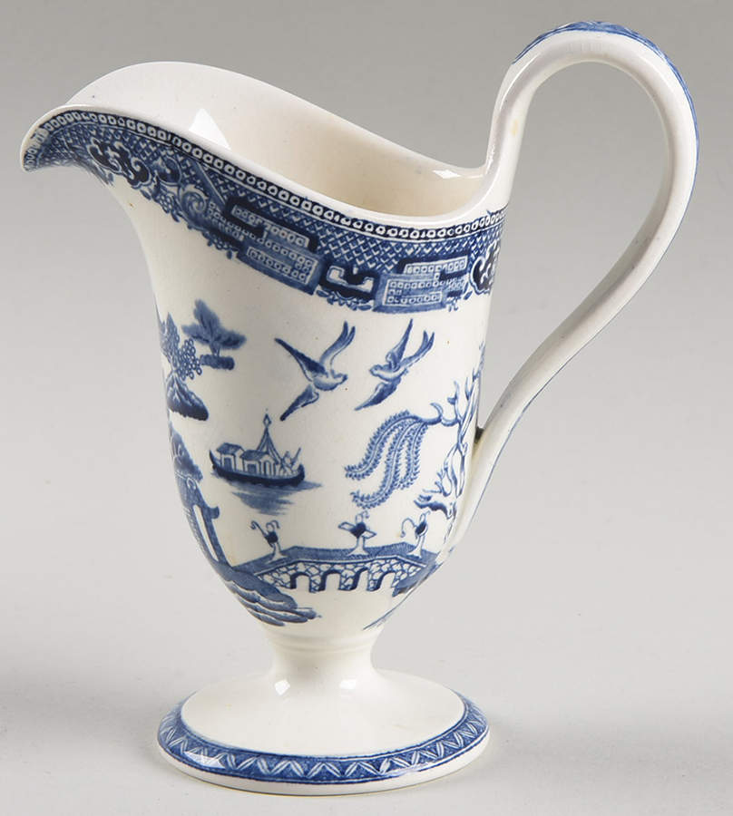 Willow Blue (Older, Smooth) Creamer by Wedgwood-1