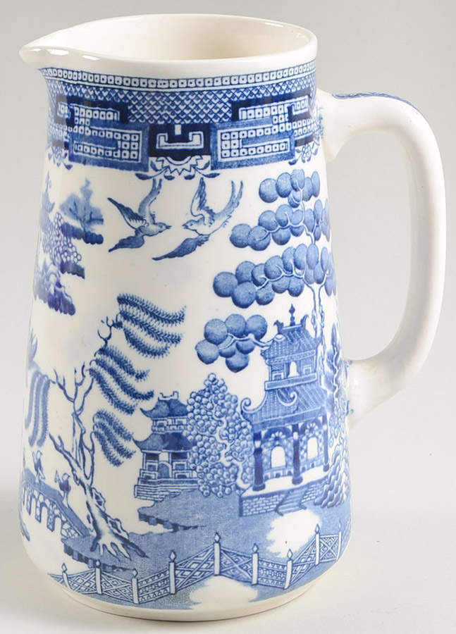 Willow Blue (Older, Smooth) 20 Oz Pitcher by Wedgwood-1