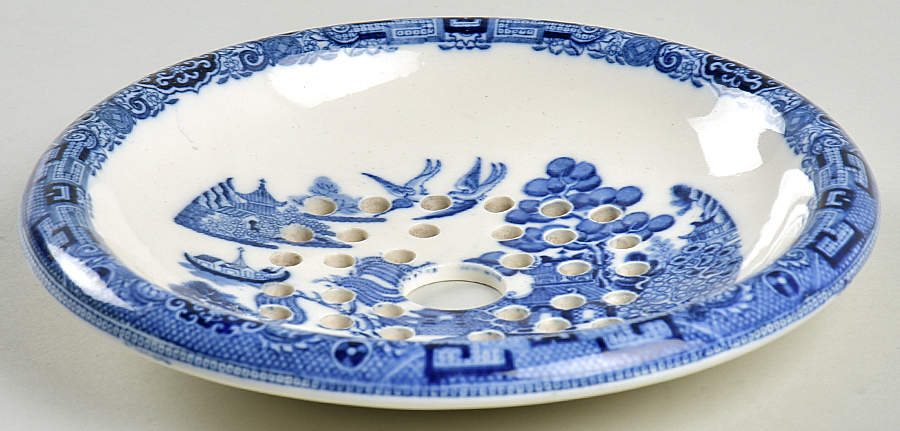 Willow Blue (Older, Smooth) Drainer for Drainer & Bowl Set by Wedgwood-1