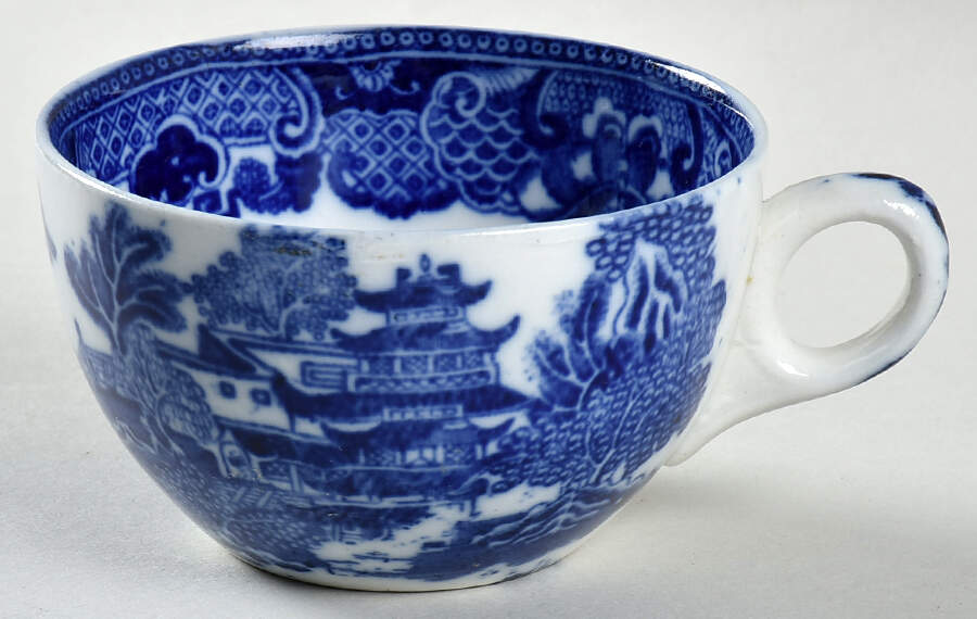 Willow Blue (Older, Smooth) Flat Cup by Wedgwood-1