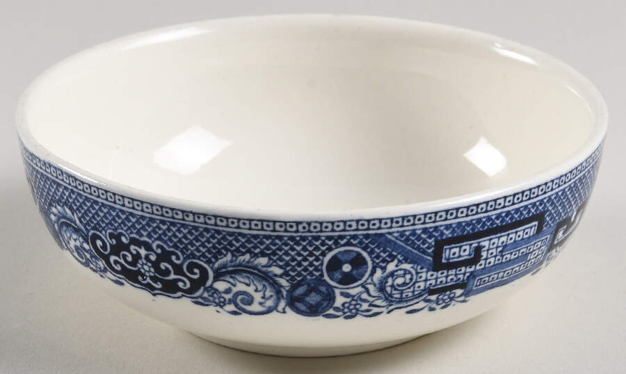 Willow Blue (Older, Smooth) Soap Box and Strainer No Lid by Wedgwood-1
