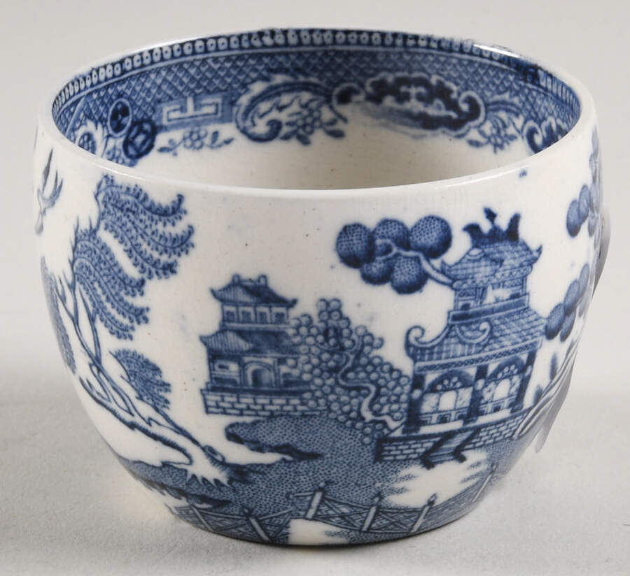 Willow Blue (Older, Smooth) Mini Open Sugar Bowl by Wedgwood-1