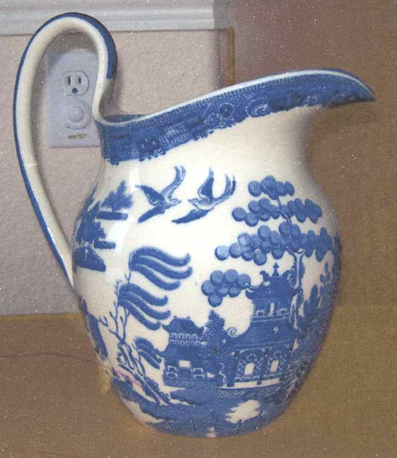 Willow Blue (Older, Smooth) Pitcher by Wedgwood-1