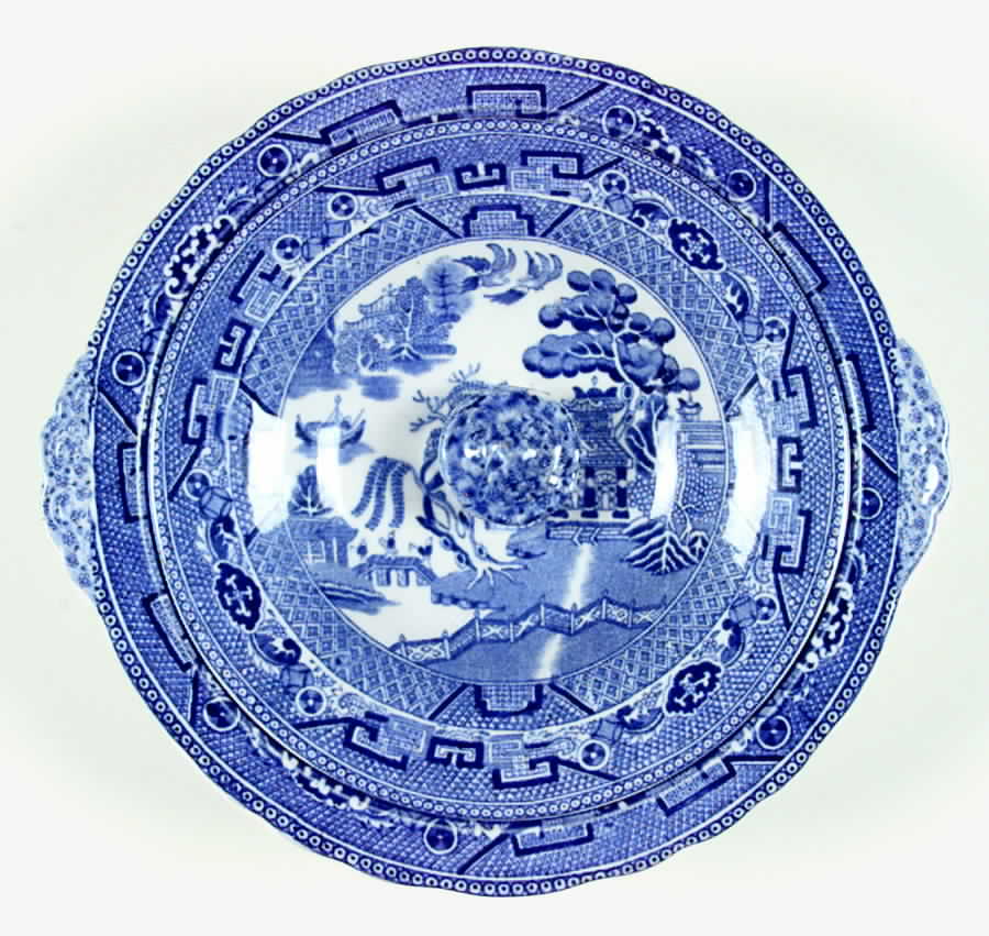 Willow Blue (Scalloped, Enoch) Round Covered Vegetable by Wedgwood-1