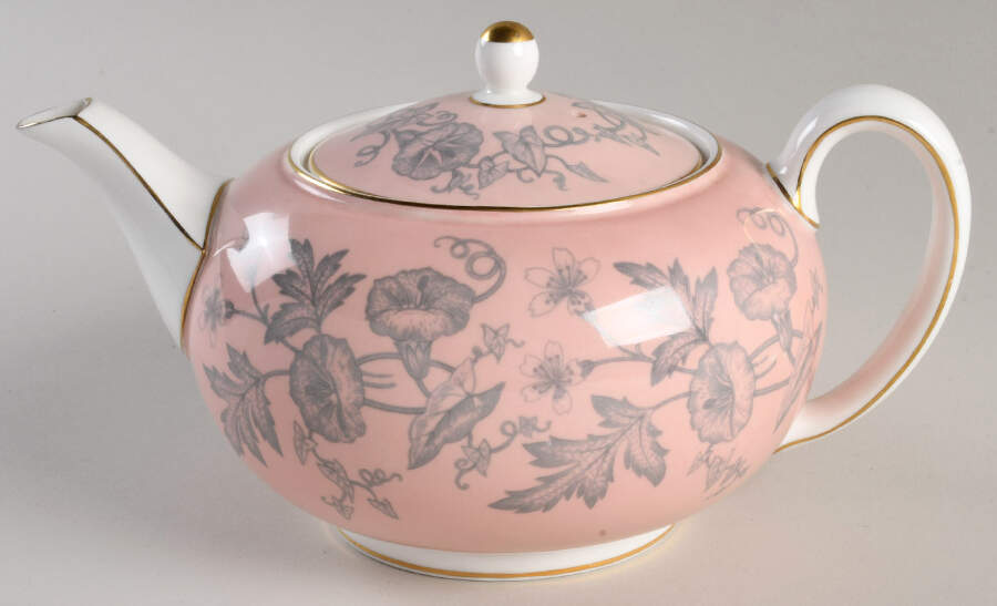Wildflower Pink Teapot & Lid by Wedgwood-1