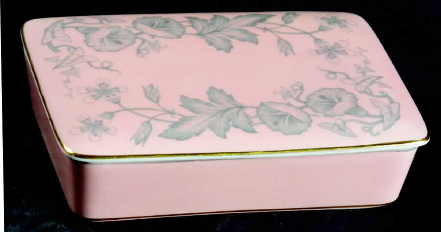 Wildflower Pink Cigarette Box & Lid by Wedgwood-1
