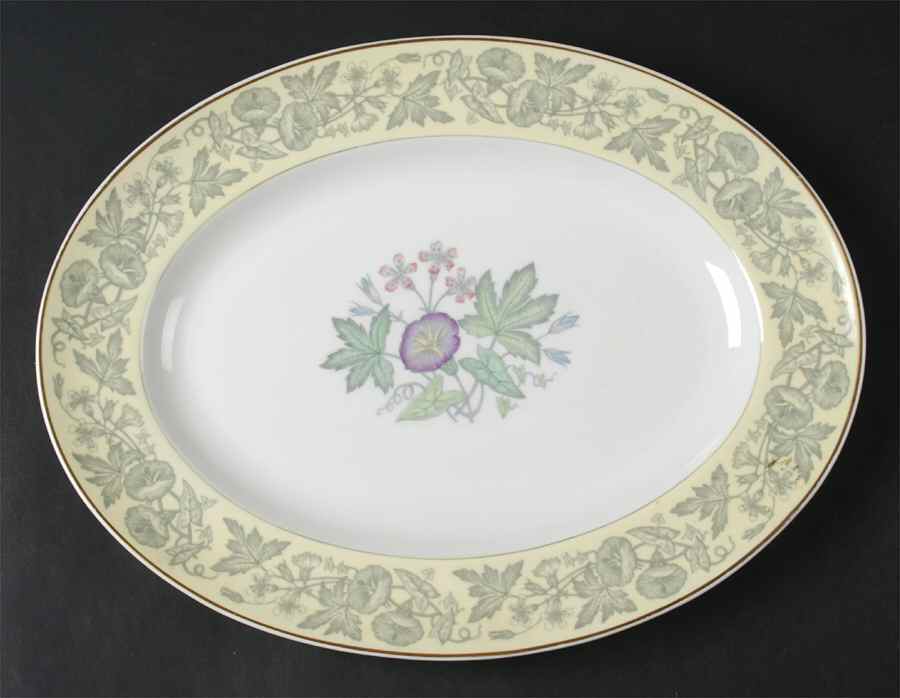 Wildflower Yellow 13" Oval Serving Platter by Wedgwood-1