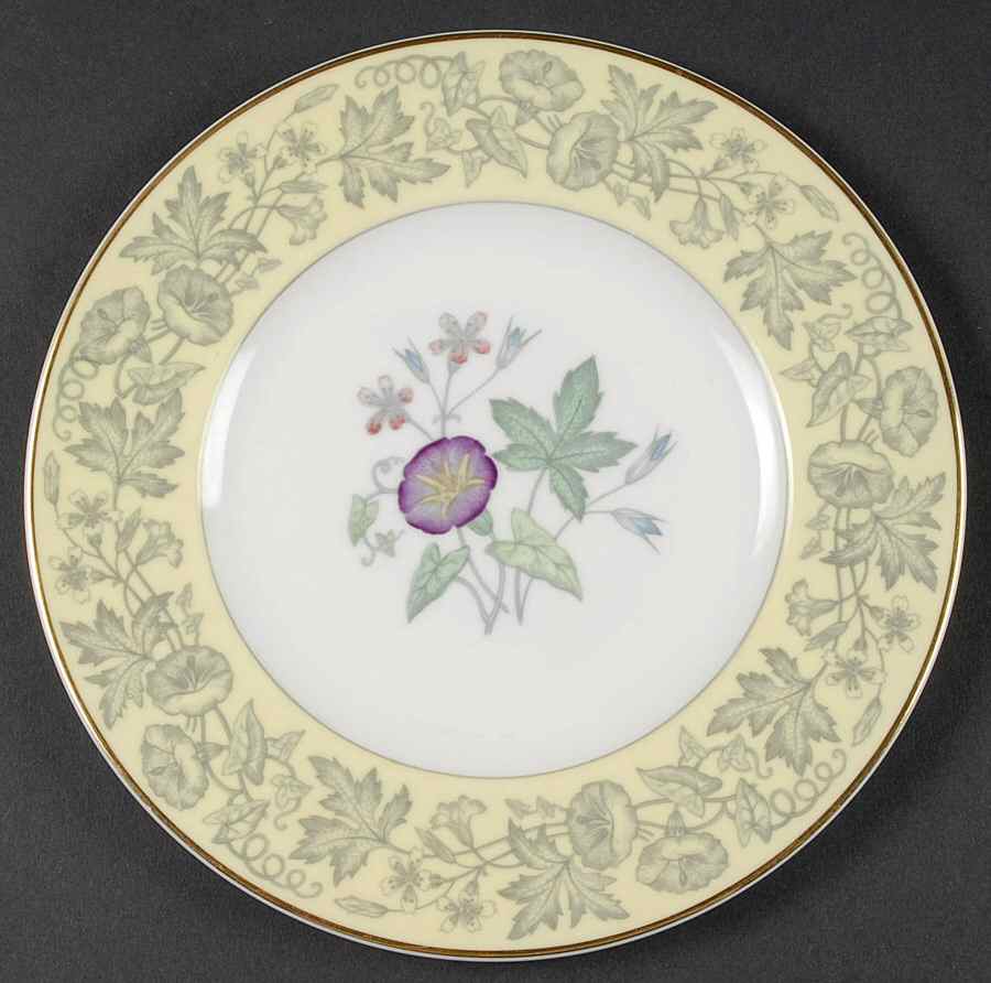 Wildflower Yellow Salad Plate by Wedgwood-1