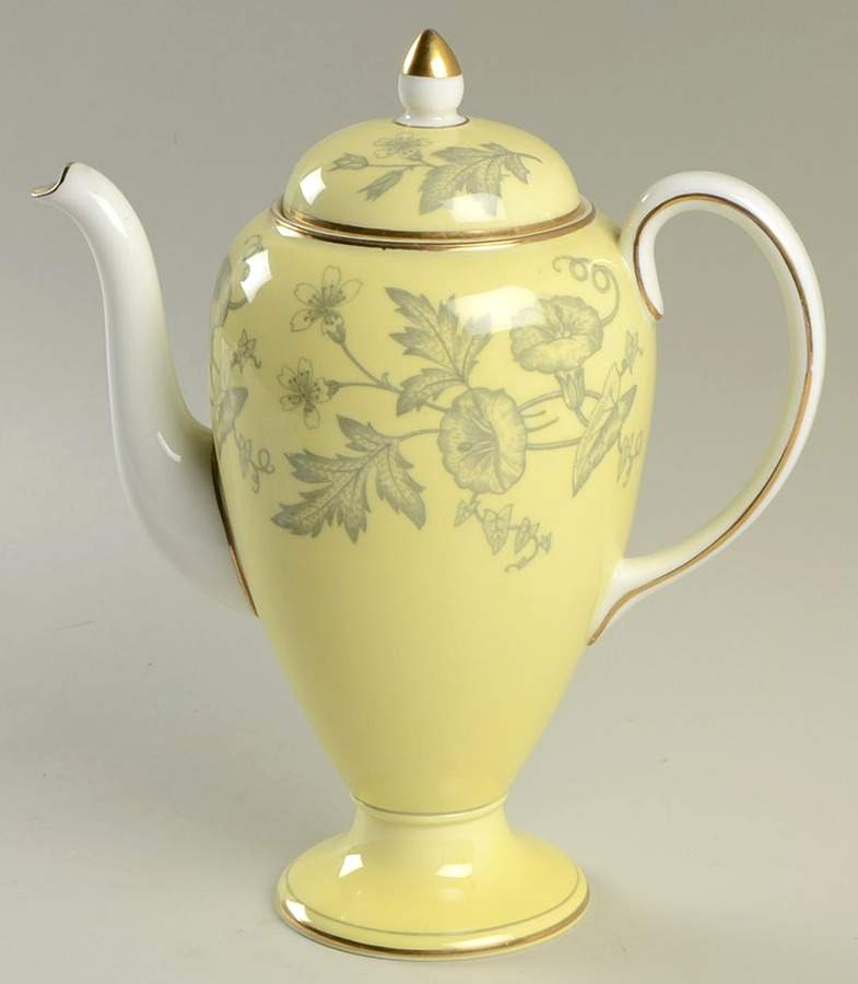 Wildflower Yellow Mini Coffee Pot & Lid by Wedgwood-1