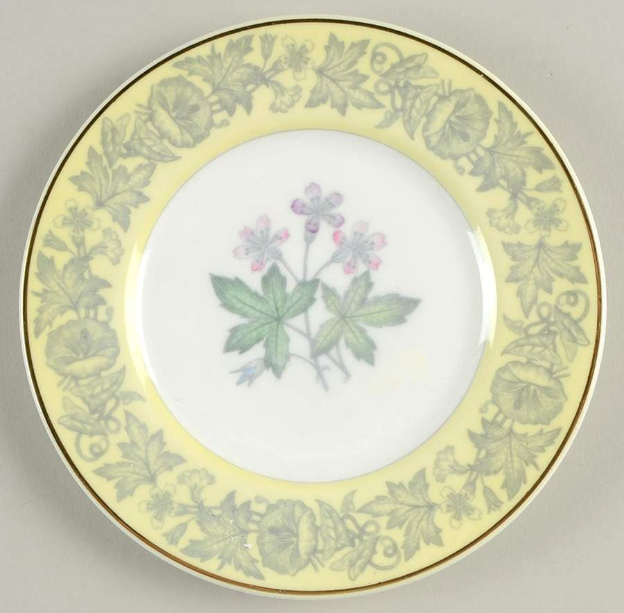 Wildflower Yellow Bread & Butter Plate by Wedgwood-1