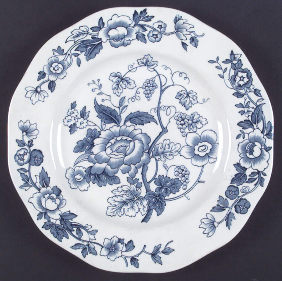 Windermere Blue and White Dinner Plate by Wedgwood-1