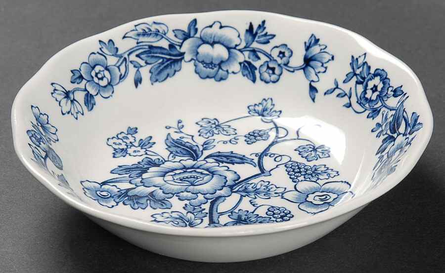 Windermere Blue and White Fruit/Dessert (Sauce) Bowl by Wedgwood-1