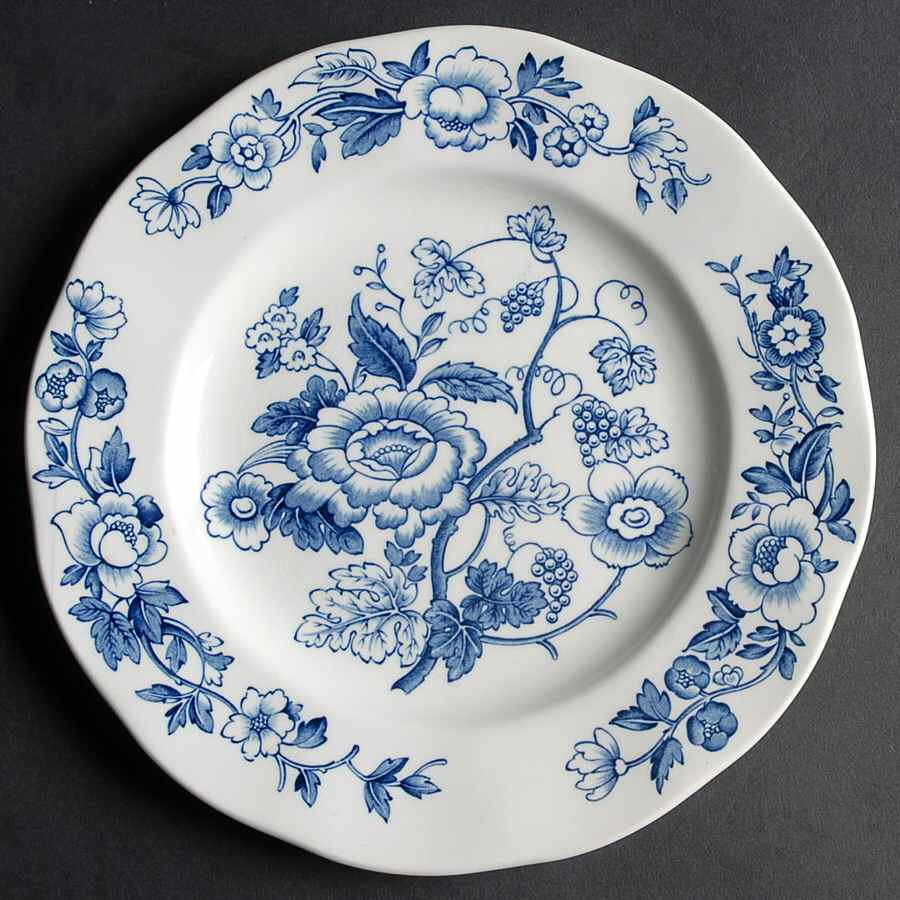 Windermere Blue and White Salad Plate by Wedgwood-1