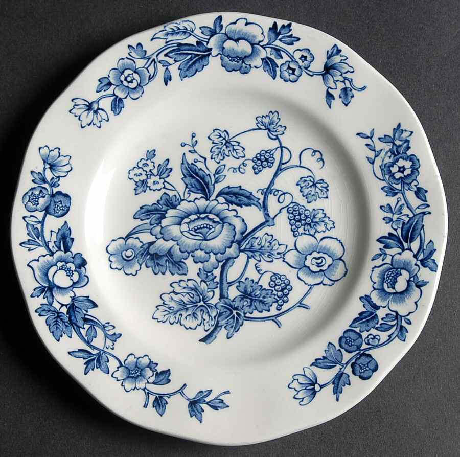 Windermere Blue and White Bread & Butter Plate by Wedgwood-1