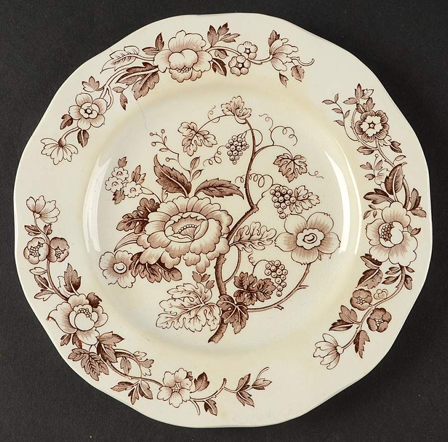 Windermere Brown Salad Plate by Wedgwood-1