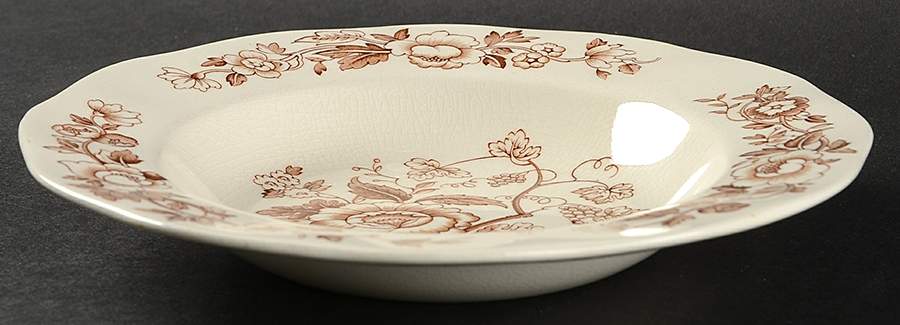 Windermere Brown Rim Soup Bowl by Wedgwood-1