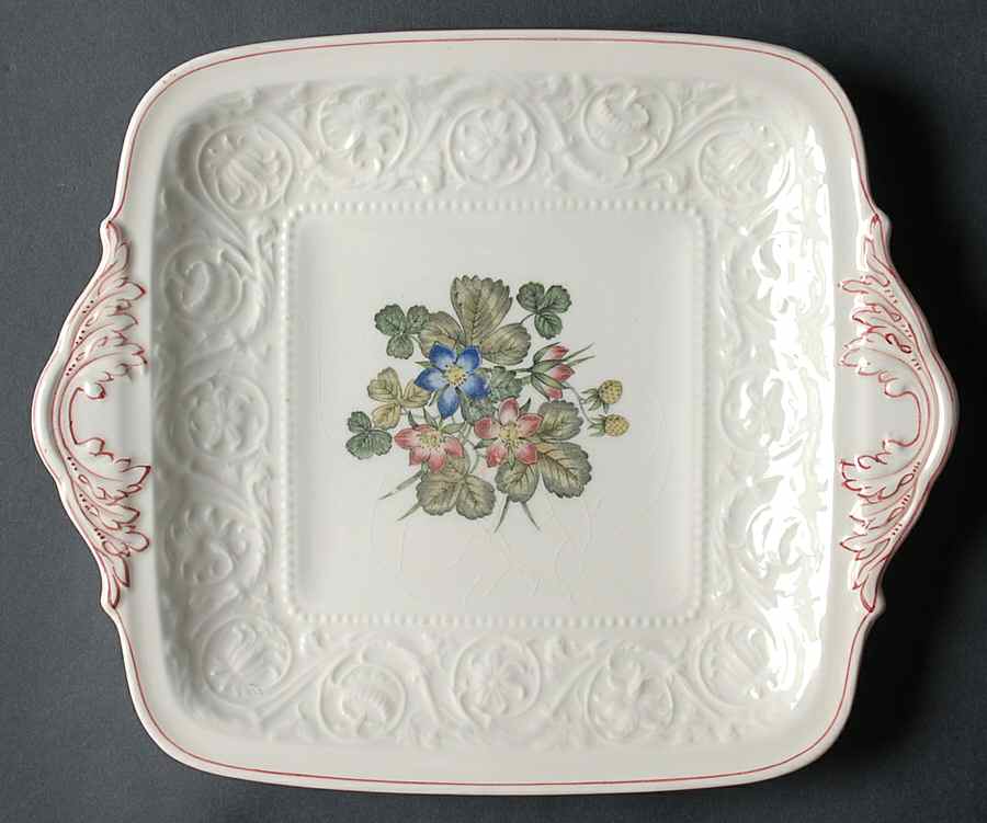 Winchester Square Handled Cake Plate by Wedgwood-1