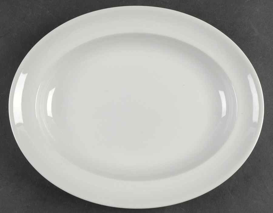 Windsor Grey 12" Oval Serving Platter by Wedgwood-1