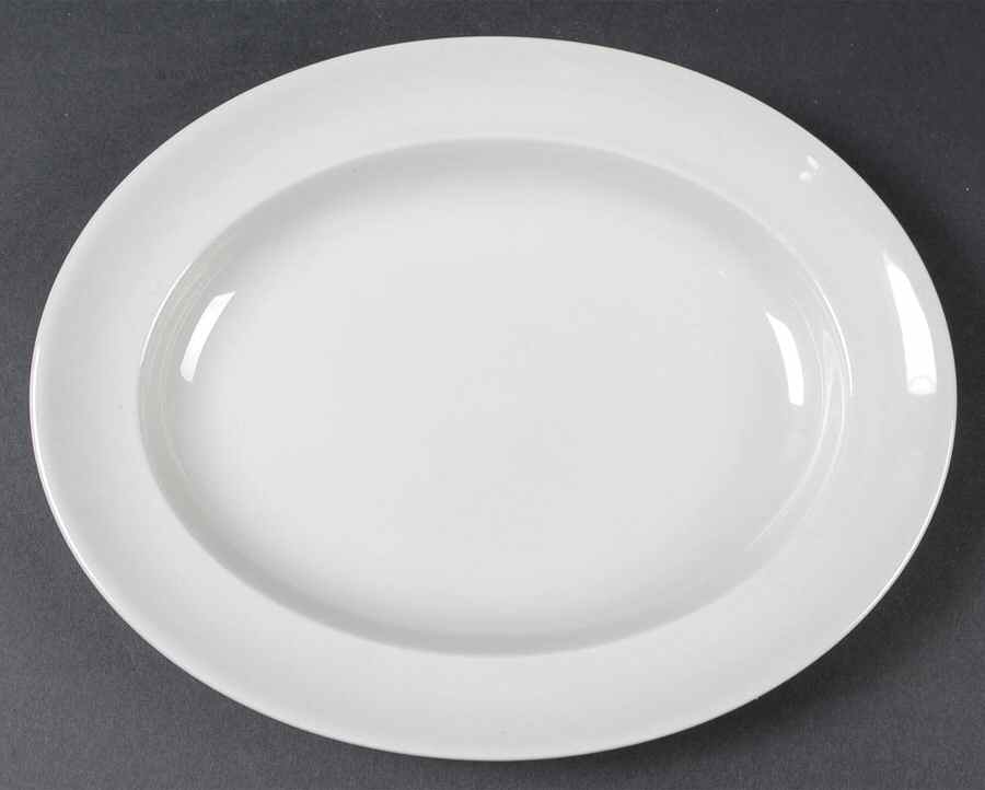 Windsor Grey 10" Oval Serving Platter by Wedgwood-1