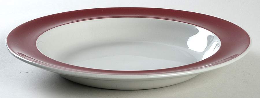 Windsor Maroon Large Rim Soup Bowl by Wedgwood-1