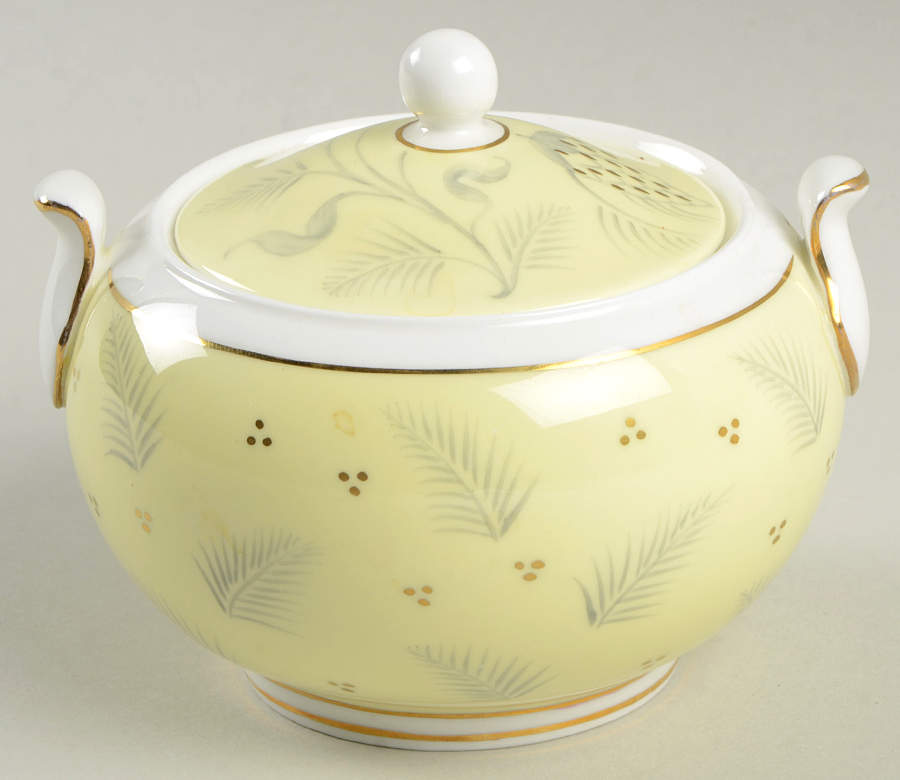 Windrush Yellow 146 Shape Sugar Bowl & Lid by Wedgwood-1