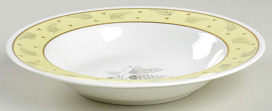 Windrush Yellow Rim Soup Bowl by Wedgwood-1