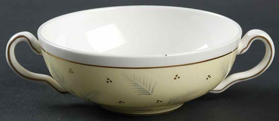 Windrush Yellow Flat Cream Soup Bowl by Wedgwood-1