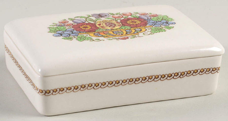 Windermere Multicolor Cigarette Box & Lid by Wedgwood-1