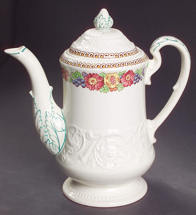 Windermere Multicolor Mini Coffee Pot & Lid by Wedgwood-1