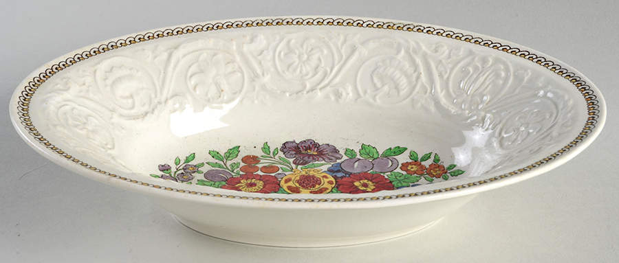 Windermere Multicolor 9" Oval Vegetable Bowl by Wedgwood-1