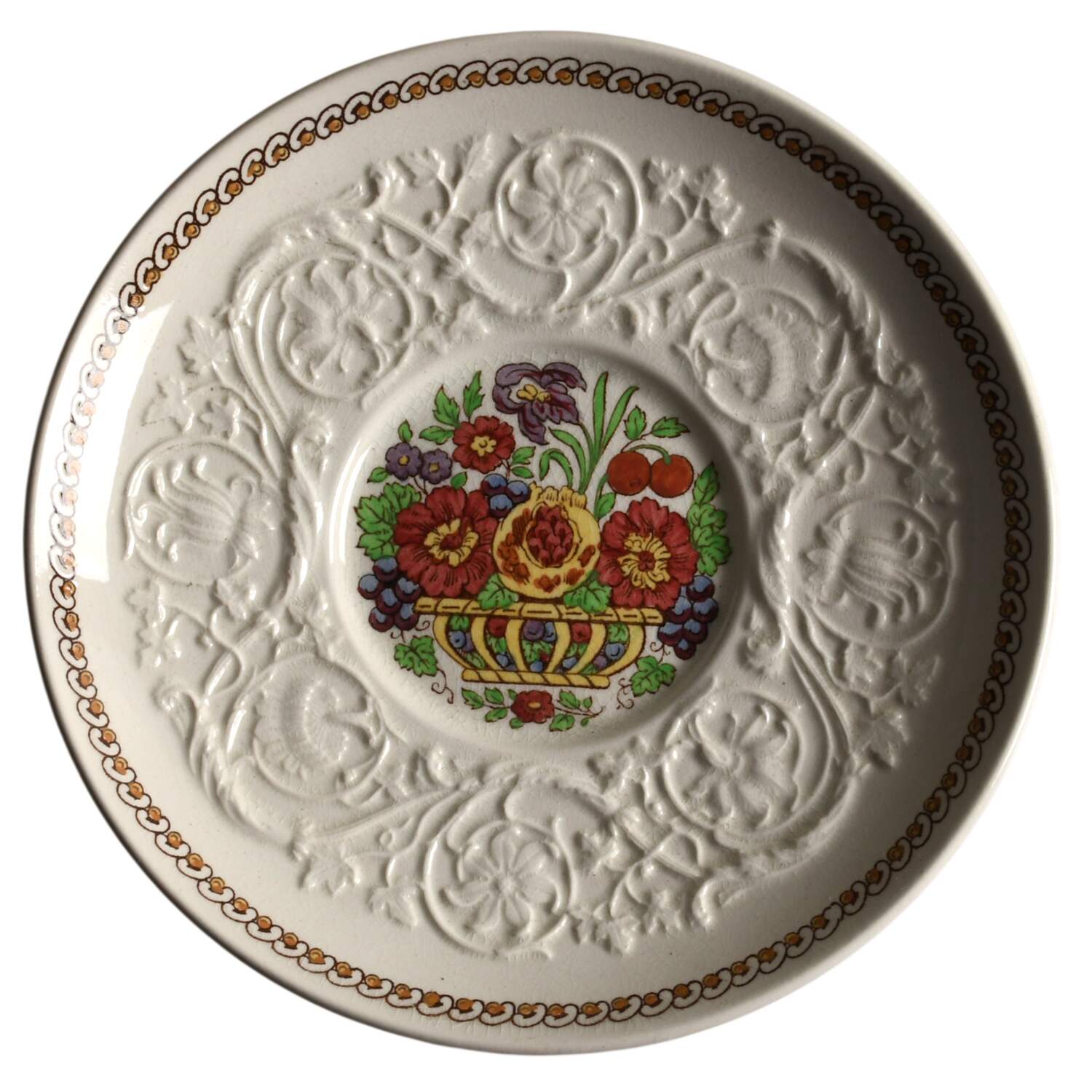 Windermere Multicolor Saucer for Footed Cup by Wedgwood-1