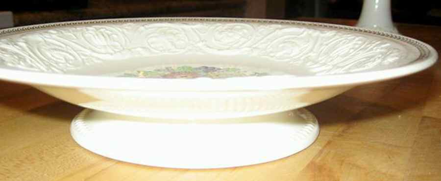 Windermere Multicolor Low Footed Cake Plate by Wedgwood-1