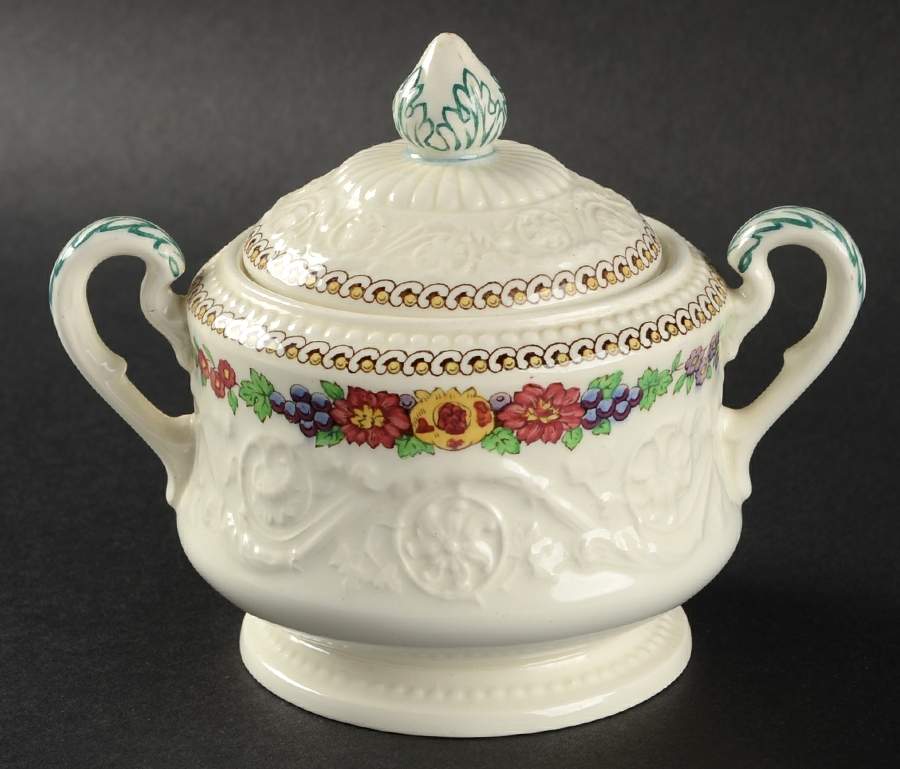 Windermere Multicolor Sugar Bowl & Lid by Wedgwood-1