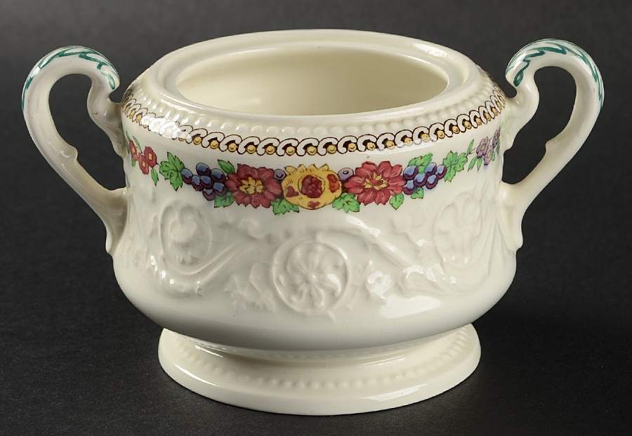 Windermere Multicolor Sugar Bowl No Lid by Wedgwood-1
