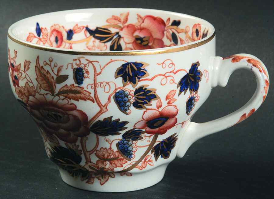 Windermere Orange and Blue Flat Cup by Wedgwood-1