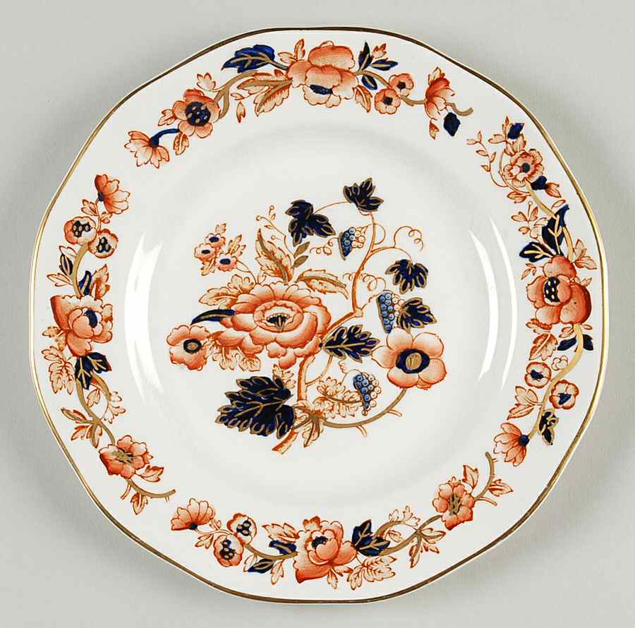 Windermere Orange and Blue Dessert/Pie Plate by Wedgwood-1