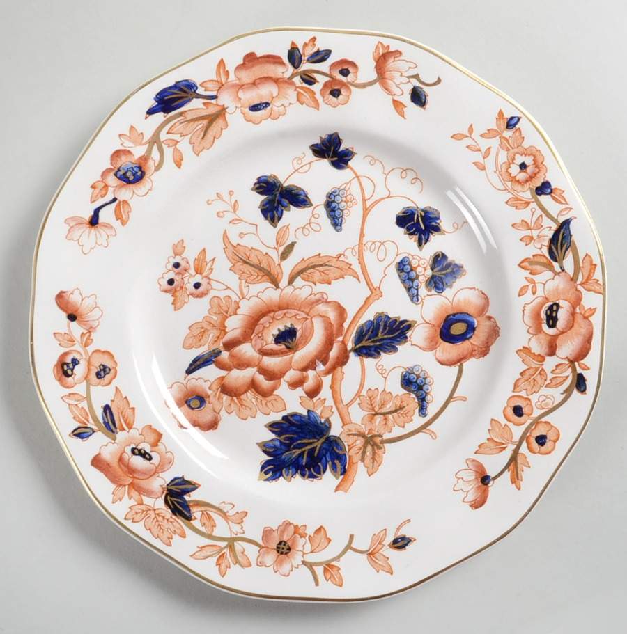 Windermere Orange and Blue Dinner Plate by Wedgwood-1