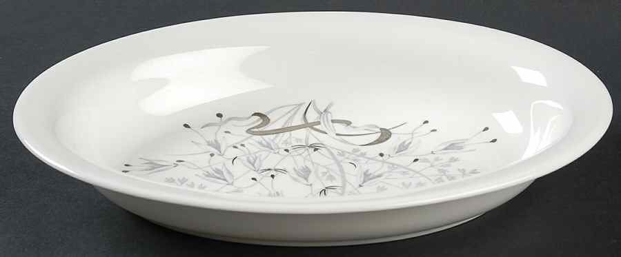 Wild Oats Bone China 10" Oval Vegetable Bowl by Wedgwood-1