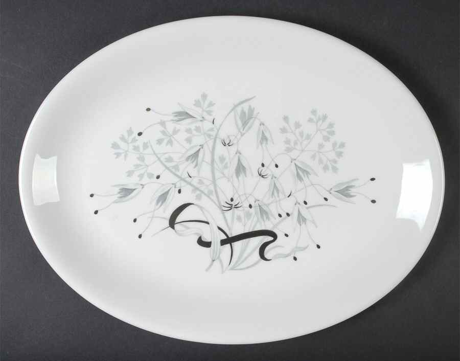 Wild Oats Bone China 13" Oval Serving Platter by Wedgwood-1