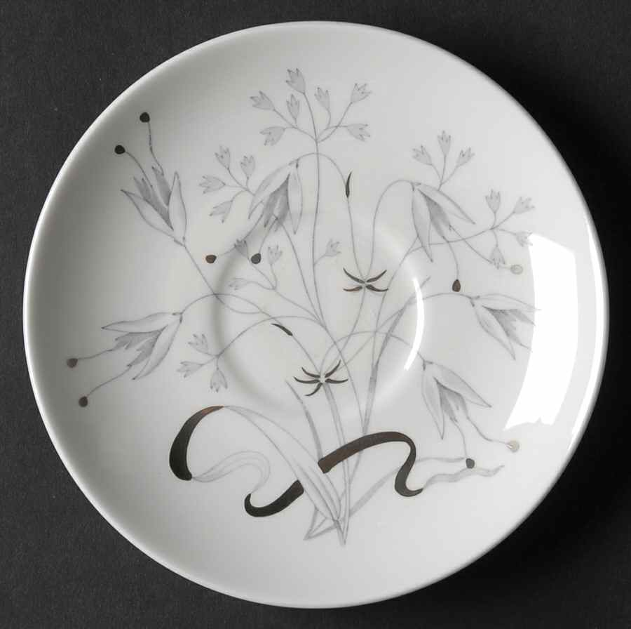 Wild Oats Bone China Saucer for Flat Cup by Wedgwood-1