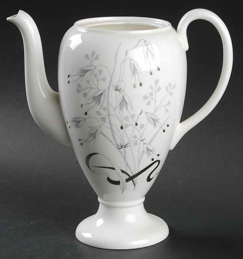 Wild Oats Bone China Coffee Pot No Lid by Wedgwood-1