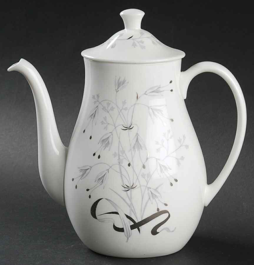 Wild Oats Bone China Small Coffee Pot & Lid by Wedgwood-1