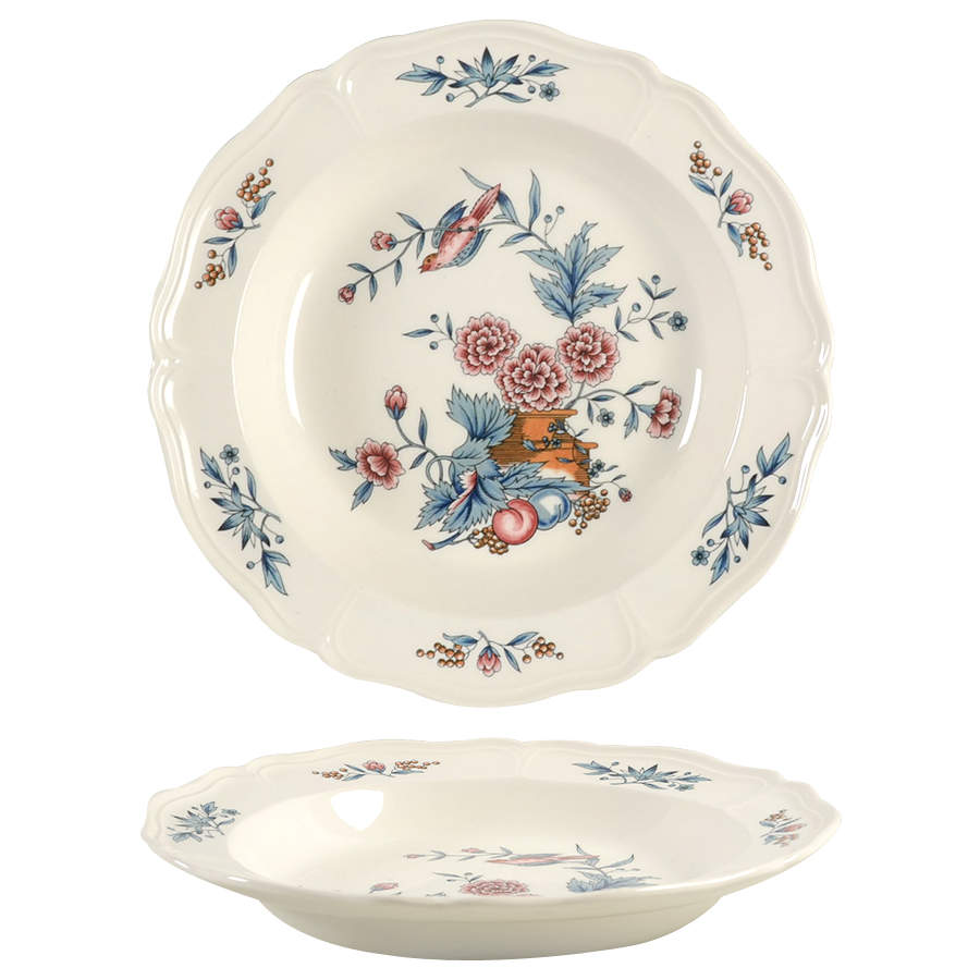 Williamsburg Potpourri Rim Soup Bowl by Wedgwood-1