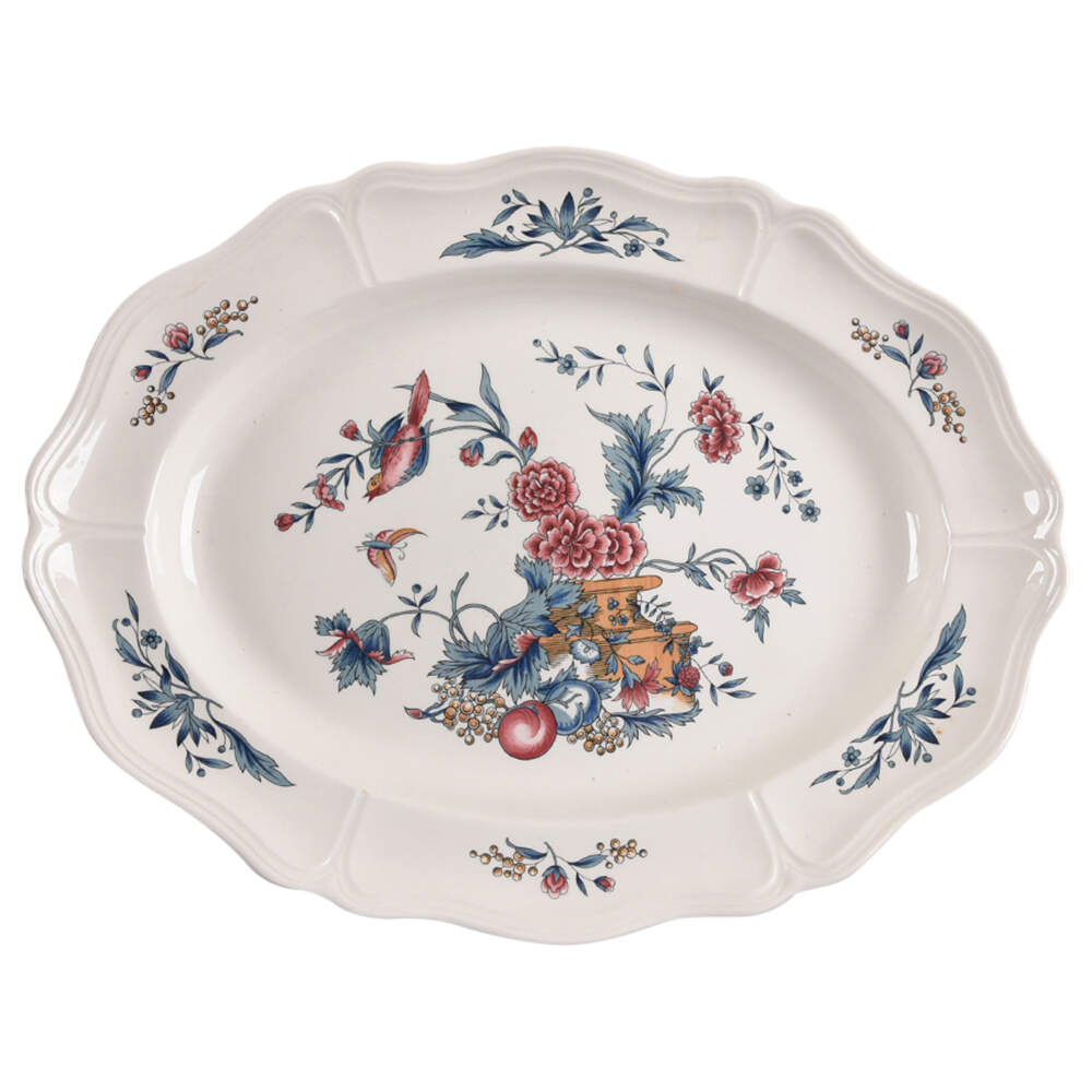 Williamsburg Potpourri 15" Oval Serving Platter by Wedgwood-1