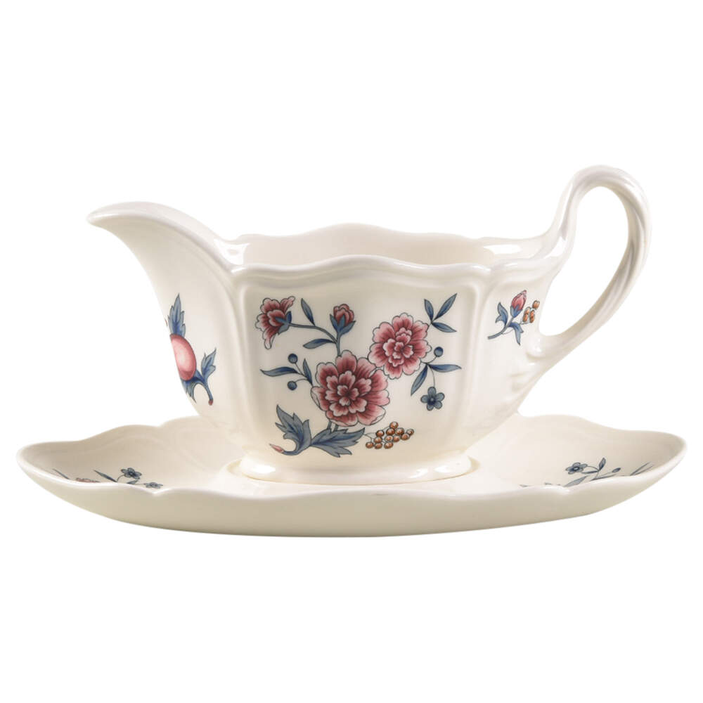 Williamsburg Potpourri Gravy Boat & Underplate by Wedgwood-1