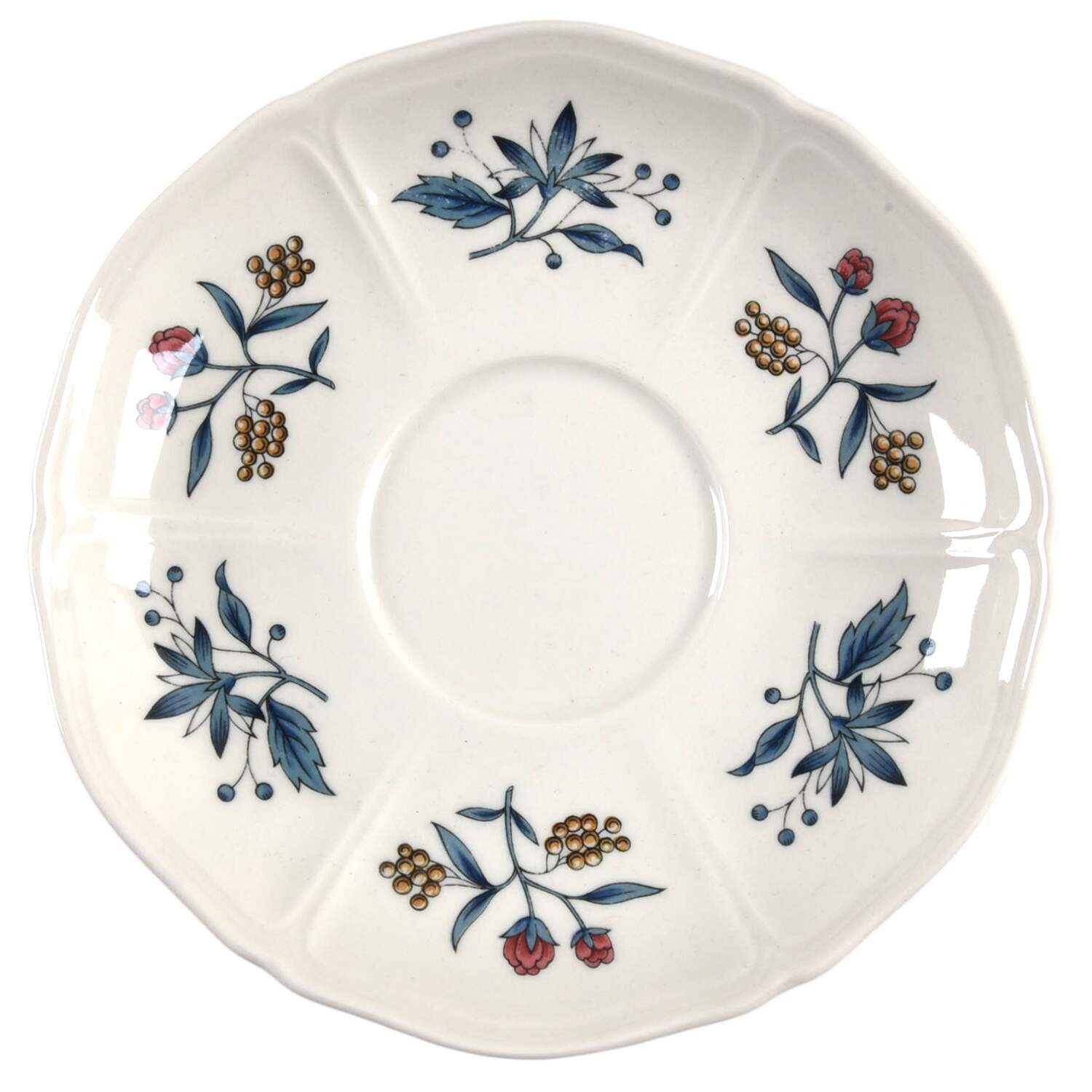 Williamsburg Potpourri Saucer for Cream Soup Bowl by Wedgwood-1
