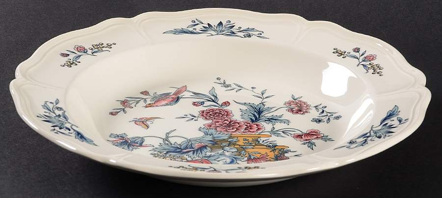 Williamsburg Potpourri Large Rim Soup Bowl by Wedgwood-1