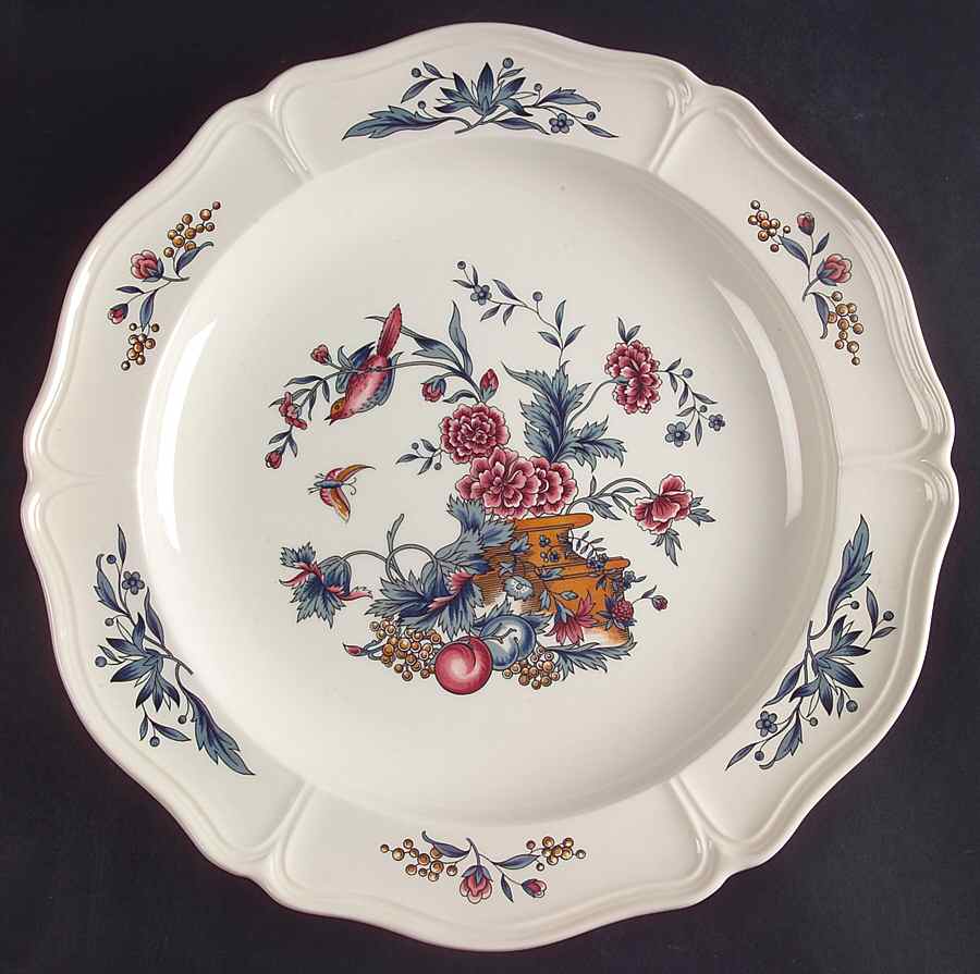 Williamsburg Potpourri 12" Chop Plate (Round Platter) by Wedgwood-1
