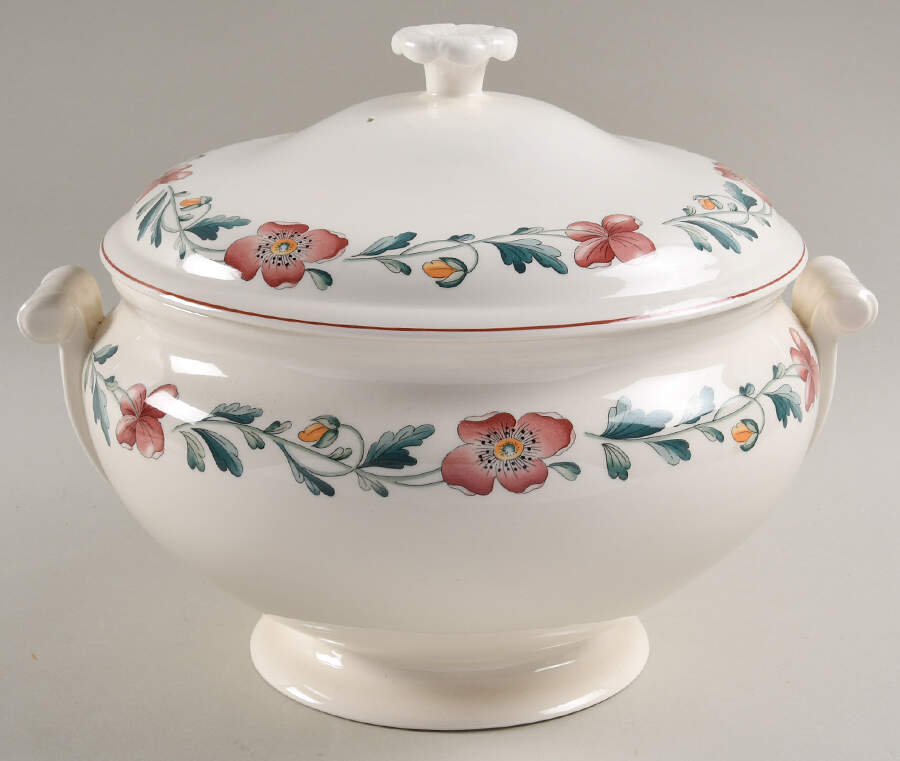 Wild Poppy Round Covered Vegetable by Wedgwood-1